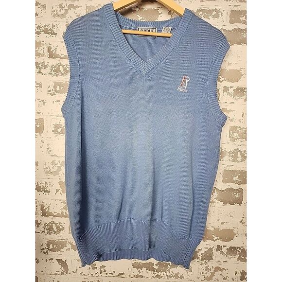Aureus Other - Aureus Golf Sweater Mens Large Blue‎ TPC Sawgrass Embroidered Vintage